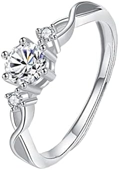 Modni prstenovi za žene, otvoreni prstenovi, Podesiva veličina, par koji nosi prstenje za Valentinovo, prstenovi za prijedlog braka,