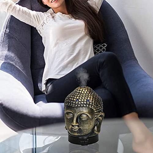 Buddha glava brončana ultrazvučna aromaterapija za difuzor ulja LED lider za pročišćivanje ovlaživača