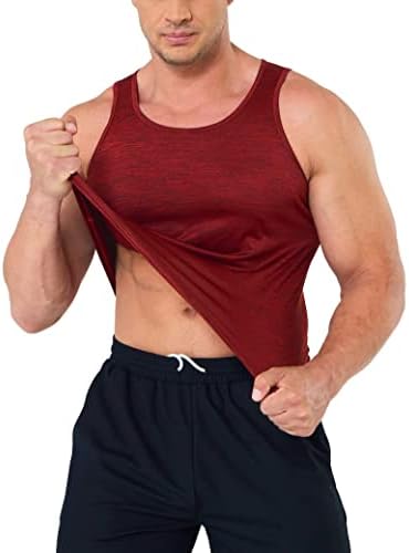MagComsen muški tenk vrhovi brza suha vježba bez rukava bez rukava mišićne košulje atletske majice za bodybuilding majicu