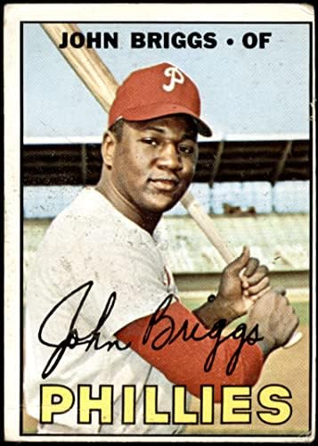 1967. Topps 268 Johnny Briggs Philadelphia Phillies Fair Phillies