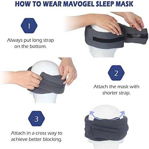 Šesova ručno izrađena pamučna maska ​​za spavanje - udobna zatamnjena maska ​​za spavanje podesiva putovanja prozračna maska ​​za oči