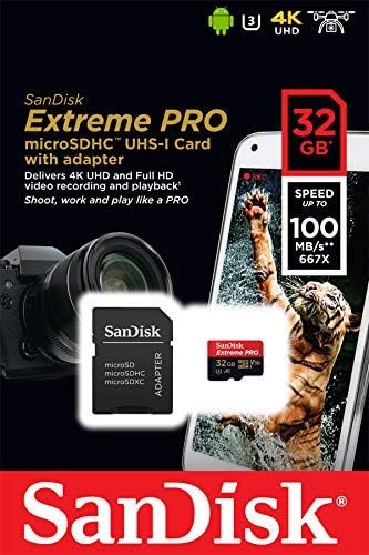Memorijska kartica SanDisk 32GB Micro Extreme Pro za gaming tableta Steam Stream Paluba Class 10 V30 U3 100 MB / s SDHC u paketu sa