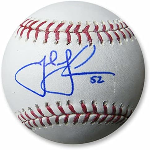 Josh Lindblom potpisao je autogramirani MLB bejzbol Los Angeles Dodgers 52 CBL COA - Autografirani bejzbol