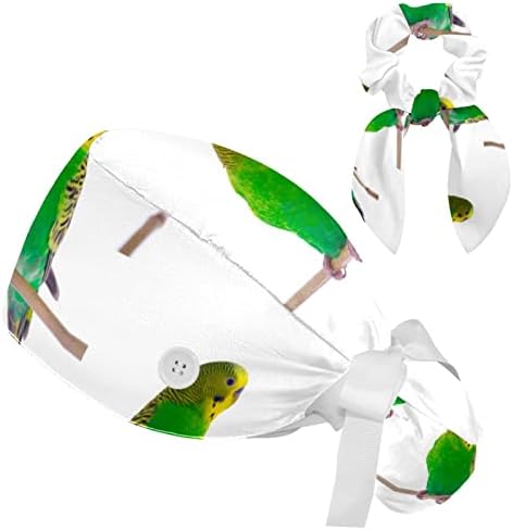 Papagaj ljeto podesivi kapica za piling s gumbom, radni šešir znoj s lukom kose škakljivo