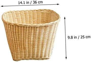 Doitool 1pc rattan košarice za smeće za odjeću za odlaganje velike biljke lonce velike kante za odlaganje rattan tkana košarica vintage