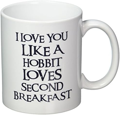 Volim te poput hobita voli drugi doručak 11 unci šalica za kavu Will