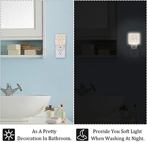 Jesenske boje polka točkice plug-in noćna svjetiljka, LED pametna noćna svjetiljka automatski osvjetljava spavaću sobu, kuhinju, hodnik,
