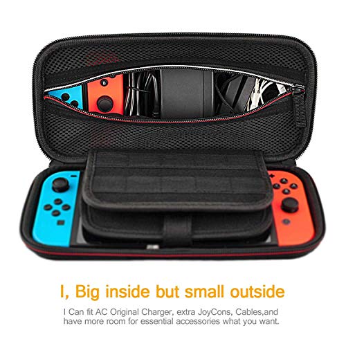Kućište za nošenje EMOPEAKA za Nintendo Switch, Ultra Slim prijenosna torbica Tvrtke torbice za putničke torbe za pribor za prebacivanje