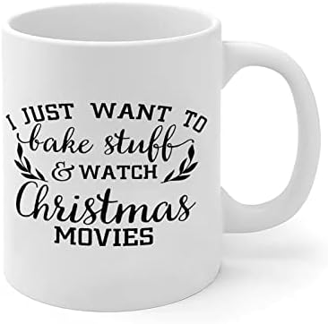 Pecite stvari i pogledajte božićne filmove keramičke šalice kave keramička šalica inspirativna šalica oblikovane šalice podrugljive