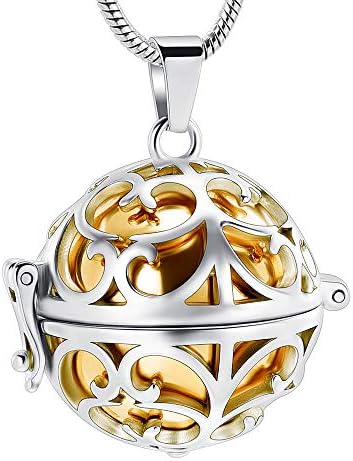 AC311 Kremativni nakit Urn Privjeske za pepeo šuplje kuglice s mini čuvačem Urns Memorijalni nakit za pepeo dar sjećanja