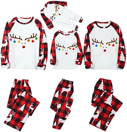 Obiteljski božićni PJS set, božićna pidžama odjeće za spavanje s odgovarajućim pidžama za obitelj od 3 pidžame odjeće božićni san