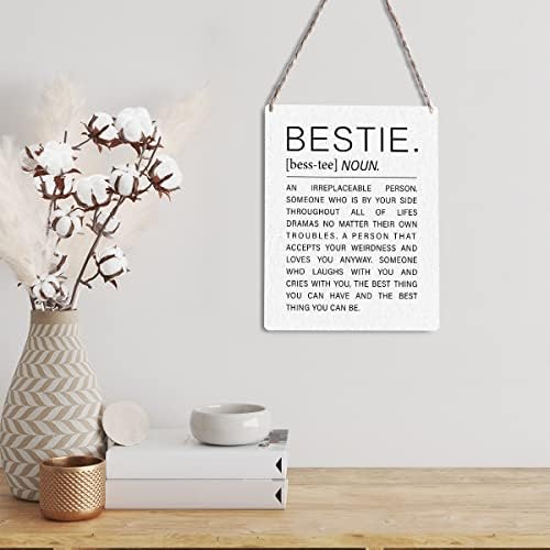 Inspirativni rječnički stil znakova prijateljstva Zidni dekor bestie definicija drvena ploča tisak Najbolji prijatelj Drveni viseći
