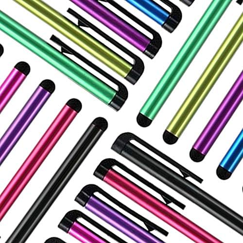 TCD [10 pakiranje] Šarene duge metalne olovke za olovke [Universal] Kompatibilne sa svim uređajima zaslona osjetljivih na dodir [AssSorted