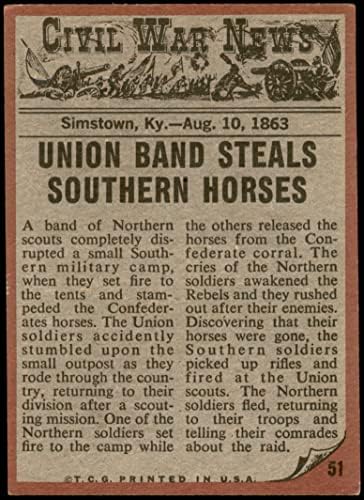 1962. Topps 51 Konji lopovi Ex