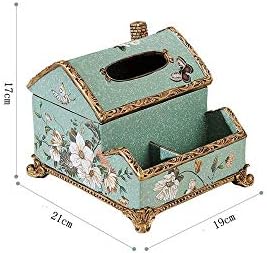 JYDQM Preslatka kutija s kvadratnim tkivom u obliku kuće - kutija za tkivo od smole za kupaonicu, spavaću sobu ili ured