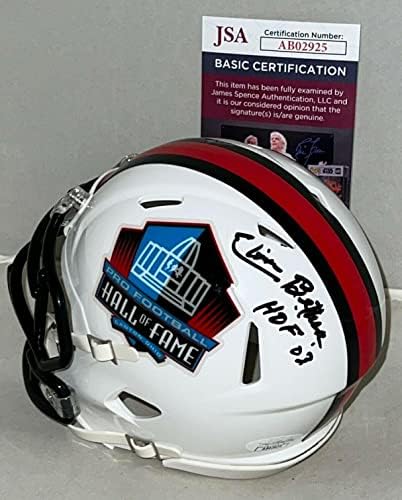 Alvin Bethea Houston Oilers potpisao je brzinsku mini kacigu Kuće slavnih s autogramom-NFL Mini kacige s autogramom