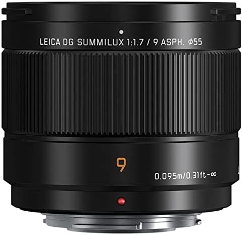 Panasonic Lumix G Leica DG Summilux 9 mm f/1.7 Asferična leća za Micro Four Trećine s 55 mm UV filter, krpa za čišćenje mikrovlakana