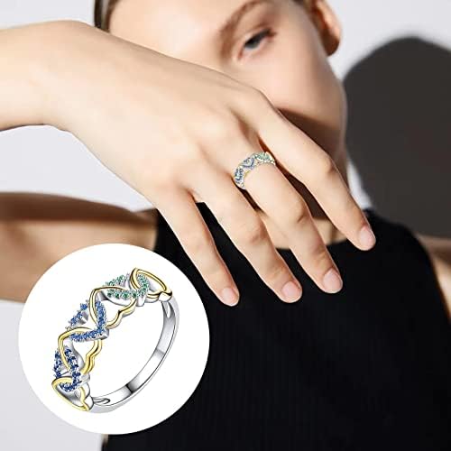 Prstenovi za prste za žene jednostavni stilski i izvrsni dizajnerski prstenovi prikladni su za razne prigode