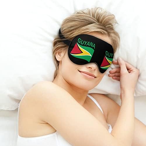 Oznaka maske za spavanje Gvajane Mekana maska ​​za oči s podešavanjem s podesivim remenom za muškarce žene