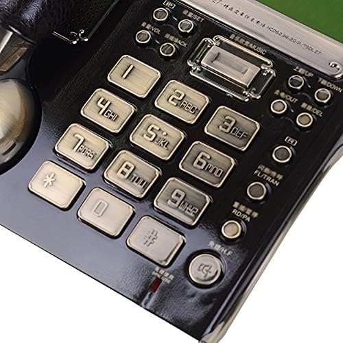 Geltdn kabeli s ID -om pozivatelja, funkcija budilice, povjerljivo biranje europskog antiknog vintage fiksnih telefona za dom