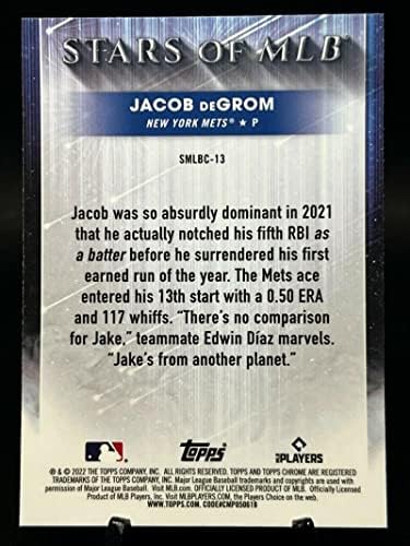 2022 Topps Chrome Stars of MLB SMLBC-13 Jacob Degrom New York Mets Baseball NM-MT
