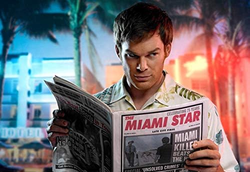 Michael C. Hall kao Dexter čitao novine 11 x17 inčni Dexter TV serija mini poster SM