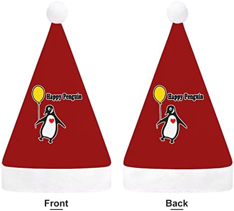 Božićni šešir sretnog pingvina mekani plišani šešir Djeda Mraza smiješni šešir za božićnu novogodišnju blagdansku zabavu