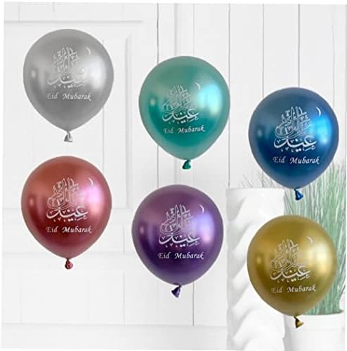 Dekoracija balona Ramadan Kareem, 60 PC -a Šareni Eid Mubarak lateks balon muslimanski islamski festival.