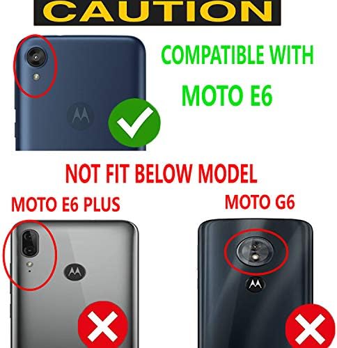 Starshop Moto E6 futrola za telefon, [ne odgovara Moto G6/E5/E2/E4] s [Uključenim zaštitnikom od kaljenog stakla] Tekući plutajući