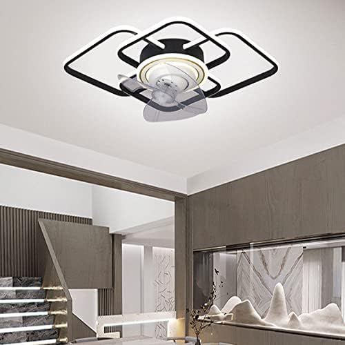 YVAMNAD MODERNA luksuzna lagana svjetiljki za laganu spavaću sobu LED Podesiva rasvjeta i stropni ventilatori kreativni dijamantni