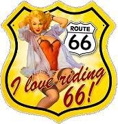 Route 66 Pinup Pin Up Girl 5 x 4,7 Vinil naljepnice Cards Kamioni za Vans zidovi Laptop