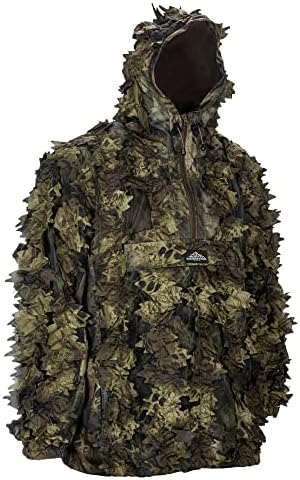 North Mountain Gear - Premium kamuflažna lisnata lovačka jakna za muškarce- 1/2 ZIP s kapuljačom