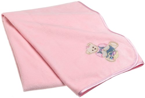 SpringMaid Baby Blossom Bear Microvelboa pokrivač - ružičasta