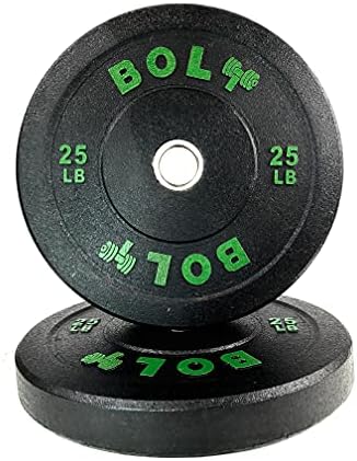 Bolt fitness opskrba olimpijskom brašnom pločicom za mrvicu set 250 lb - idealno za unakrsno trening, dizanje utega, fitness i teretanu