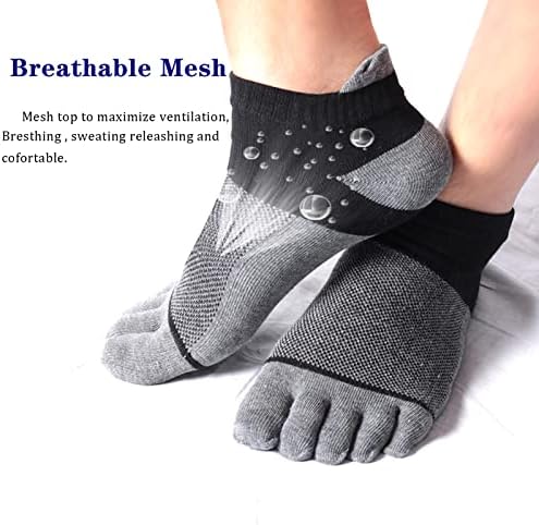 Meaiguo čarape nožnih prstiju Nema show -a koji trče pet čarapa za muškarce za muškarce 4 parova