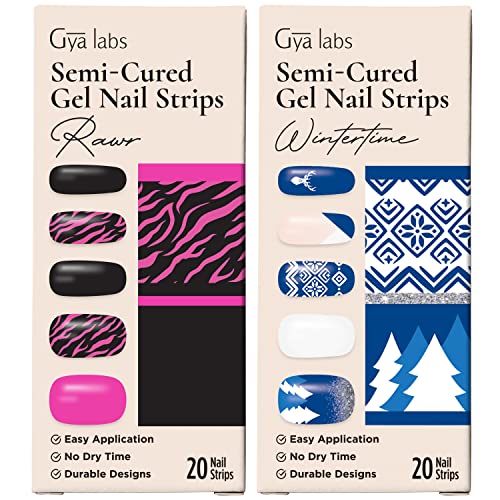 GYA LABS Naljepnice za nokte - dugotrajni nokti za žene - polusute trake za nokte - naljepnice za nokte za umjetnost za nokte | Animal