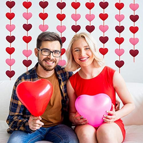 6 pakiranja srčanih natpisa za Valentinove ukrase koje se mogu osjećati, crvena, ružičana i svijetlo ružičasta, | Nema DIY | Valentinovo
