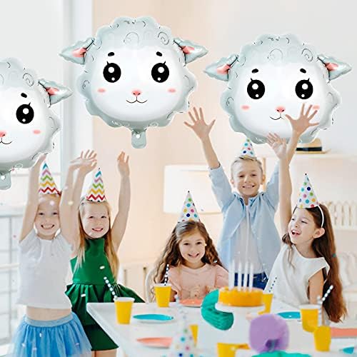 Ovčji balon crtani oblik životinjskog ovčjeg aluminijskog filmskog balona rođendanska zabava Dječja zabava Dekoracija aluminijska folija