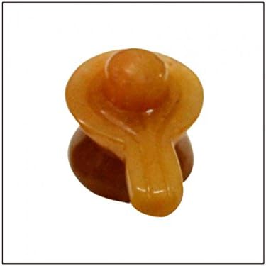 Vedic Vaani Shivling in Orange Jade Gemstone - 80 gms