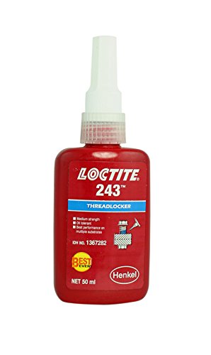 Pravi Henkel Loctite 243 x 50ml Srednja čvrstoća tolerantni navodnika ulja Plava radna temperatura - 55 ° C do +150 ° C - 30 pakiranja
