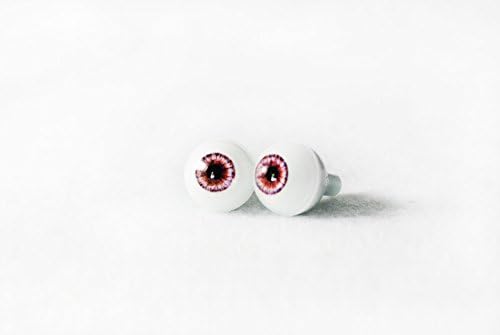 16 mm siva 2pcs Glastika Realnistic Eye Eye Eyyball napravljena u Japanu