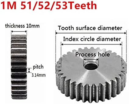 1. 51 zub 1. 52 zub 1. 553 zupčanik zupčasti zupčanik precizni strojevi 45 CNC čelični zupčanik