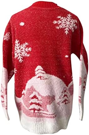 Ženski božićni džemperi za muškarce modni džemper snjegovi
