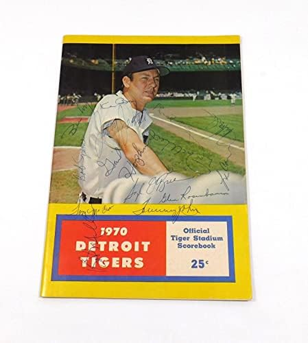 1970. Chicago bijeli Socks u Detroit Tigersu potpisali su program 13 autograma - časopisi s autogramima u MIB-u