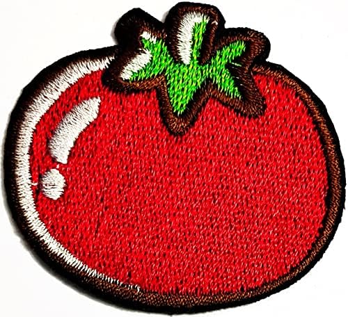 KleenPlus 2pcs. Crvena rajčića šivanje željezo na flasteru vezeni applique zanat ručno izrađena odjeća haljina biljka šešir jean naljepnica