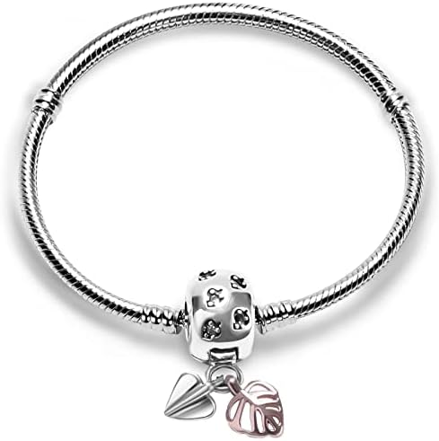 Narukvica od amuleta BBC prikladna je za perle od amuleta, 925 srebra, kubični cirkonij, kopča za srce, Narukvica od zmijskog lanca,