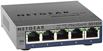 NetGear GS105E-200pes Unmanaged Network Switch L2/L3 Gigabit Ethernet Grey