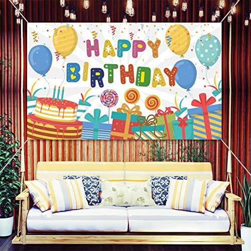 Natpis s balonom Sretan rođendan, ukrasi za rođendanske zabave za djecu, tematski foto fond za rođendansku tortu, pribor za ukrašavanje