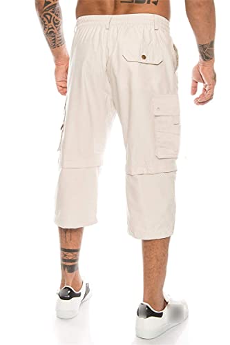 Muški planinarenje 3/4 Capri hlače kabriolet Zip s laganih teretnih kratkih hlača ispod koljena prozračna taktička kratka