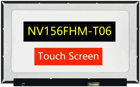 TFTCenter NV156FHM T06, Zamjena zaslona za LCD za NV156FHM-T06, 15.6 FHD 1920X1080 IPS 40PIN ONCELL TOUCH, PANEL PANET LAPTOP s trakom